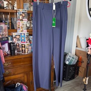 HALARA Wide-Leg Pants in Slate Blue